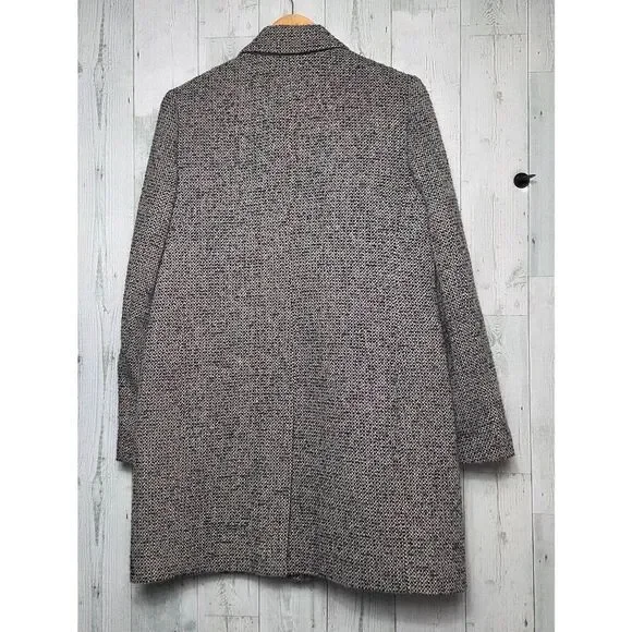 J. Crew Wool Blend Tweed Topcoat Sz 8 - Picture 5 of 8